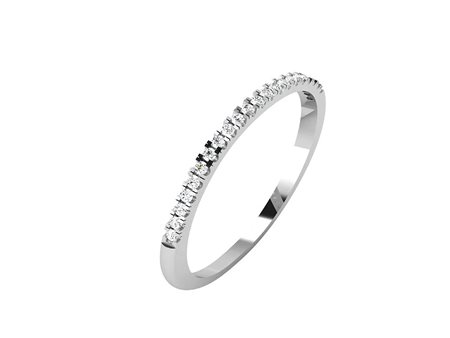ANELLO ETERNITY IN ORO GIALLO 14K CON DIAMANTE DA 0,11 CT - DOC-0036593-0008