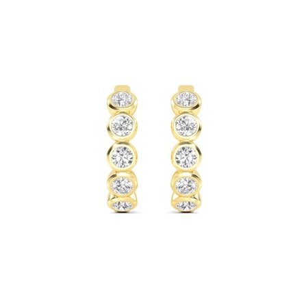 ORECCHINI IN ORO GIALLO 14K CON DIAMANTI LAB GROWN 1.11 CT DOC-0011698-0006