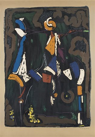 Marino Marini (Pistoia 1901 - Viareggio 1980) - "Bunter Reiter II" 1976...