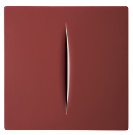 Lucio Fontana (Rosario Di Santa Fé 1899 - Comabbio 1968) - "Concetto...