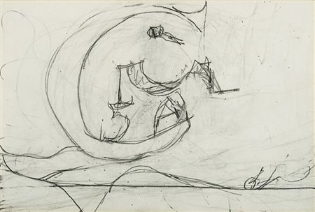 Osvaldo Licini (Monte Vidon Corrado 1894 - 1958) - "Personaggio" 1942 ca....