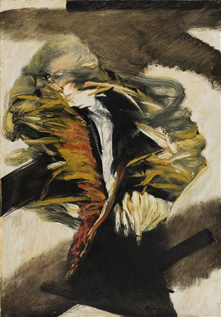 Remo Brindisi (Roma 1918 - Lido di Spina 1996) - "Uomo di vita" 1965 olio su...