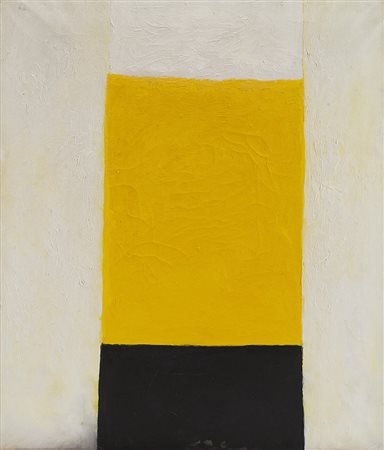 Valentino Vago (Barlassina 1931) - "Senza titolo" 1966 olio su tela, cm 70x60...