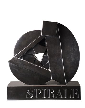 Giò Pomodoro (Orciano Di Pesaro 1930 - Milano 2002) - "Spirale" scultura in...