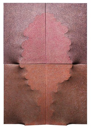 Gino Marotta (Campobasso 1935 - Roma 2012) - "Albero rosa" 1975 acrilico su...