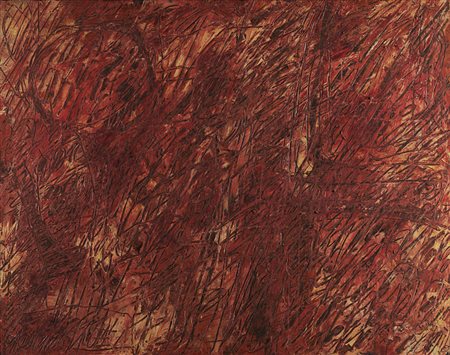 Georges Noel (Béziers 1924 - Parigi 2010) - "Peinture" 1955 olio su tela, cm...