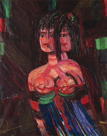 Bruno Cassinari (Piacenza 1912 - Milano 1992) - "La Giuseppina" 1969 olio su...