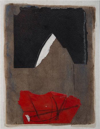 Giuseppe Santomaso (Venezia 1907 - 1990) - "Senza titolo" 1989 olio e tecnica...