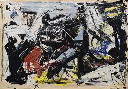 Emilio Vedova (Venezia 1919 - 2006) - "Spazio prigione (Spagna 1962) n.5"...