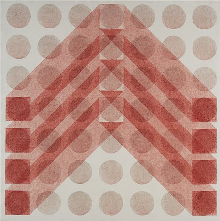 Carlo Nangeroni (New York 1922) - "Elementi dinamici" 1972 acrilico su tela,...