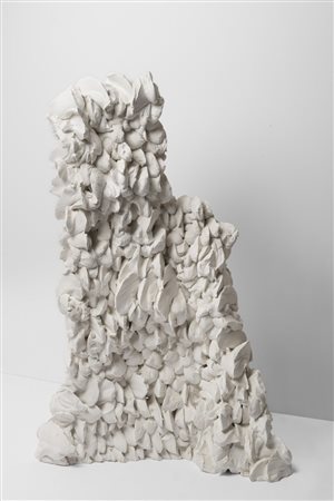 Paolo Icaro (Torino 1936) - "Anatomia" 1985 scultura in gesso, cm 98x35x85...