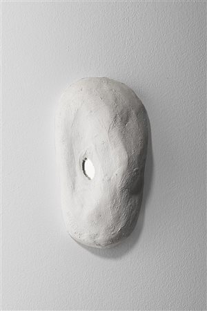 Paolo Icaro (Torino 1936) - "Spia" 1989 scultura in gesso e specchio, cm...