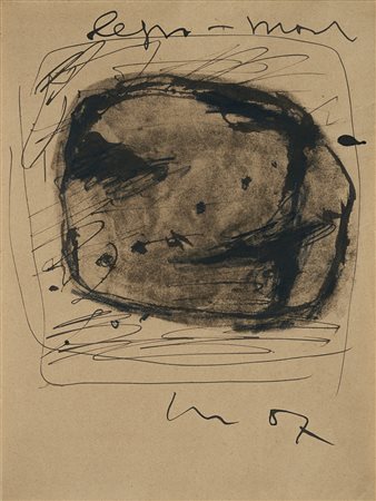 Lucio Fontana (Rosario Di Santa Fé 1899 - Comabbio 1968) - "Studio per parete...