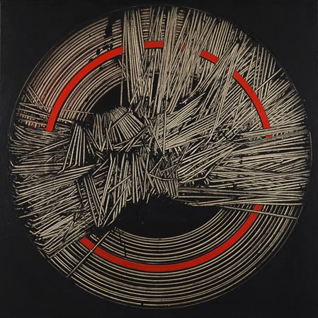 Emilio Scanavino (Genova 1922 - Milano 1986) - "Trattenuto" 1970 olio su...