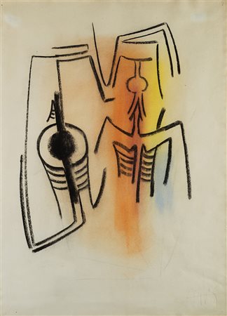 Wifredo Lam (Sagua La Grande 1902 - Parigi 1982) - "Senza titolo" 1969...