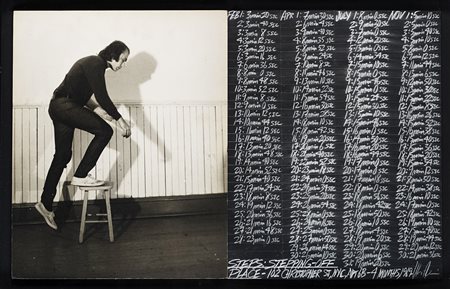 Vito Acconci (New York 1940) - "Steps: Stepping-Off Place" 1969 fotografia e...