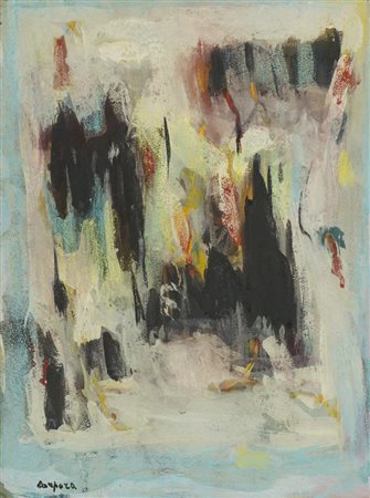 Antonio Corpora, Tunisi 1909 - 2004, Senza titolo , Tecnica mista su carta...