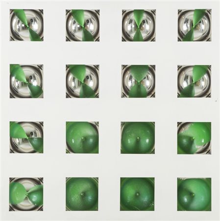 Franco Costalonga, Venezia 1933 - , OCFQVB 1971, Oggetto cromo cinetico cm....