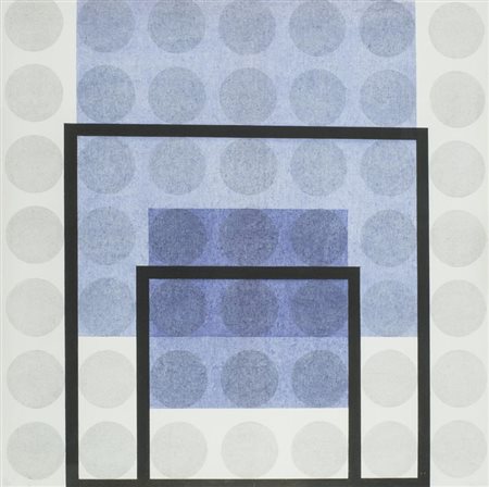 Carlo Nangeroni, New York 1922 - , Piani scorrevoli 1972, Olio su tela, cm....