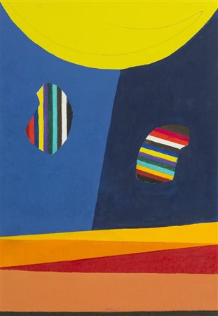 Walter Fusi, Udine 1924 - Firenze 2013, Senza titolo , Tecnica mista su...