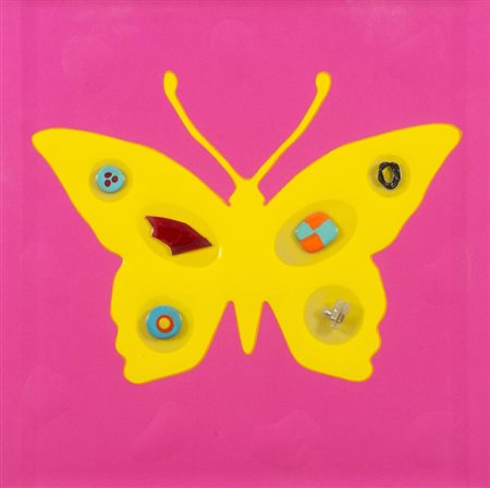 Renzo Nucara, Crema 1955 - , Butterfly effect 2012, Legno, carta, colore...