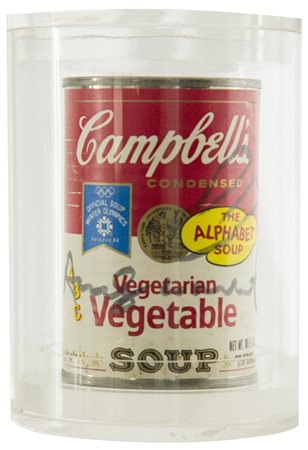 Andy Warhol, Pittsburg 1928 - New york 1987, Campbells' Soup 1984, Lattina di...