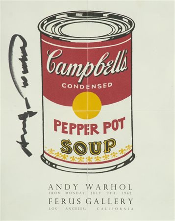 Andy Warhol, Pittsburg 1928 - New york 1987, Campbells' Soup , Cartoncino...