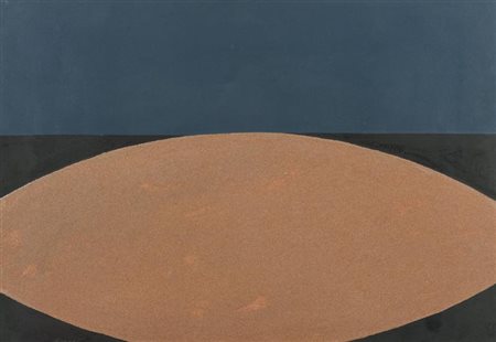 Walter Fusi, Udine 1924 - Firenze 2013, Senza titolo , Olio e sabbia su...