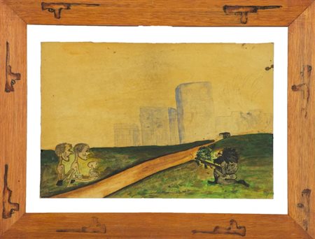 Peter M. Wanjau, Kenya 1968 - , War torn conuntry 1993, Tecnica mista su...