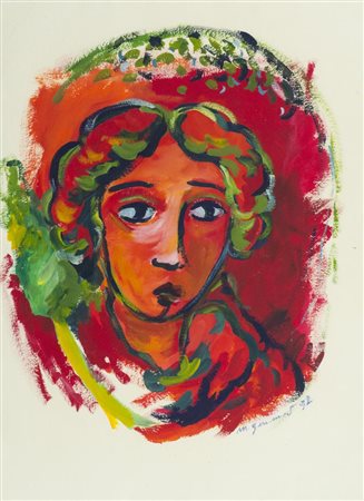 Mimmo Germanà, Catania 1944 - Busto Arsizio 1992, Senza titolo 1992, Olio e...