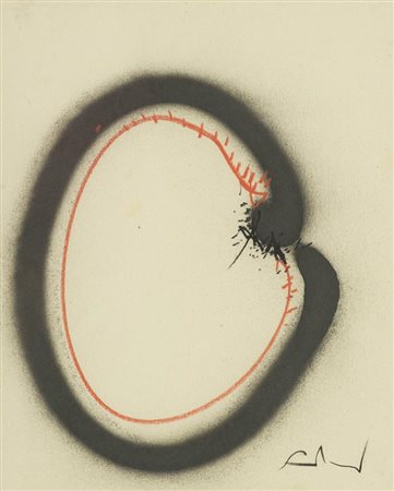 Emilio Scanavino, Genova 1922 - Milano 1986, Senza titolo 1966, Tecnica mista...