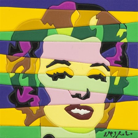 Ugo Nespolo, Mosso Santa Maria (Bi) 1941 - , Stripes , Acrilici su legno...