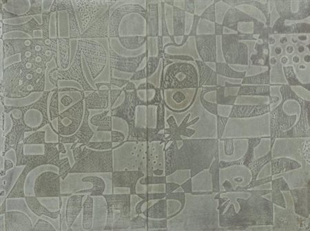 Luigi Carboni, Pesaro 1957 - , Senza titolo 1999, Tecnica mista su tela, cm....