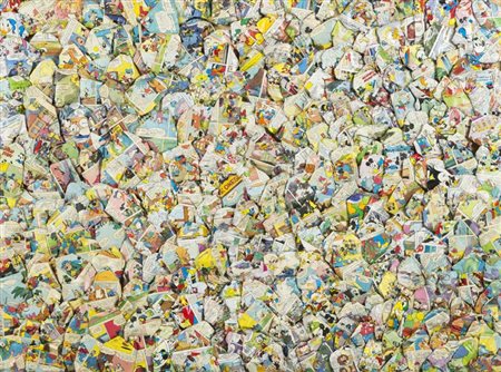 Arturo Carmassi, Lucca 1925 - Empoli, Fi 2015, Senza titolo 2002, Collage su...