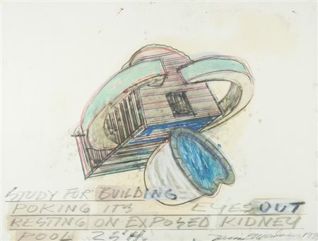 Dennis Oppenheim, Electric city 1938 - New York 2011, Study for building...