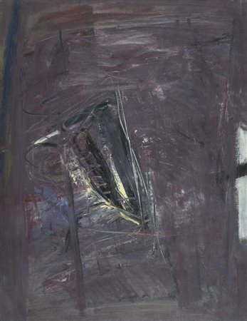 Rodolfo Aricò, Milano 1930 - 2002, Senza titolo , Olio su tela, cm. 100x79., , ,