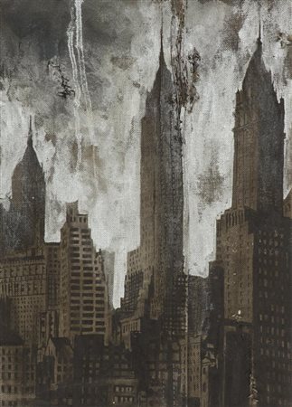 Luca Pignatelli, Milano 1962 - , New York 2003, Olio e tecnica mista su...