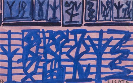 Riccardo Licata, Torino 1929 - Venezia 2014, Senza titolo 1997, Tempera...