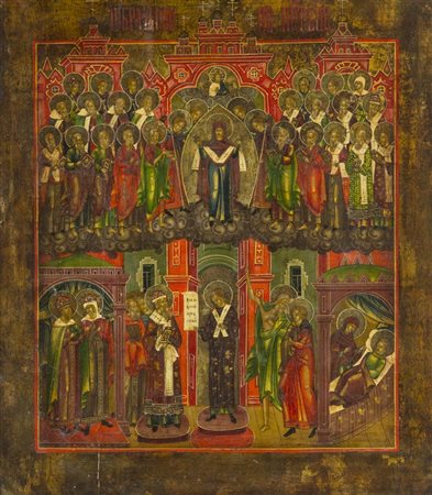 Icona Russia meridionale ultimo quarto '800 , - , Protezione della Madre di...