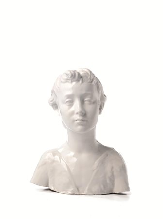 Pietro Melandri(Faenza 1885-1976)BUSTO DI FANCIULLO, ANNI &lsquo;20Maiolica...