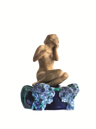 Domenico Baccarini(Faenza 1883-1907)NUDO DI DONNA SU BASE FIORITA, 1919...