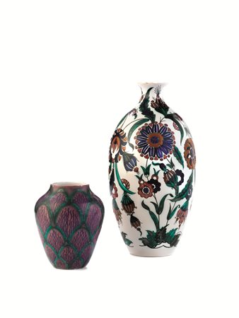 DUE VASI, INIZI ANNI &lsquo;20Manifattura Regia Scuola Ceramica,...