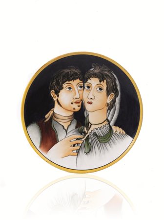 Gio Ponti(Milano 1891-1972)GLI AMANTI, 1930 CIRCAManifattura Richard-Ginori,...