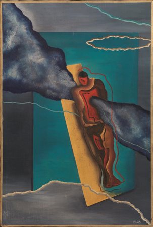 Fillia&nbsp; (Revello 1904 - Torino 1936)&nbsp; COMPOSIZIONE FUTURISTA&nbsp;...