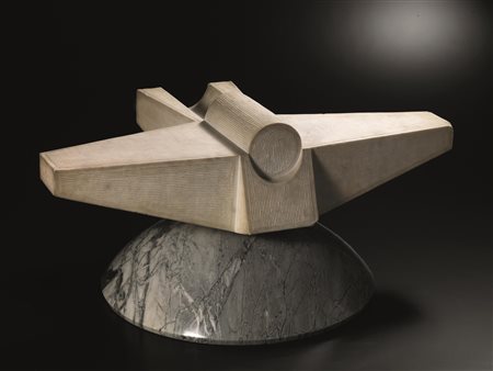 Thayaht(Firenze 1893 - Marina di Pietrasanta 1959)AEROPLANOmarmo su base in...