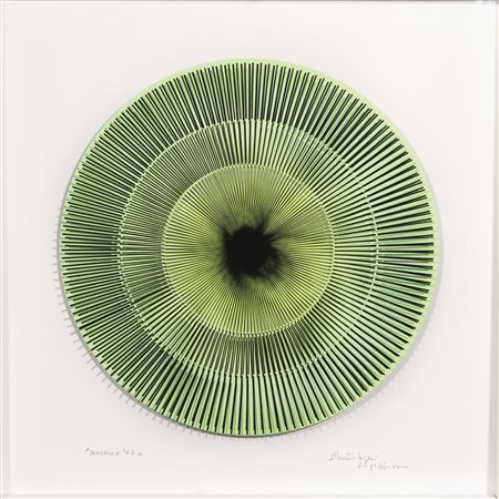 Alberto Biasi&nbsp; (Padova 1937)&nbsp; DINAMICA 62&nbsp; tecnica mista, cm...