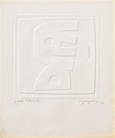 Giuseppe Capogrossi(Roma 1900 - 1972)COMPOSIZIONElitografia, cm 28x24; es....