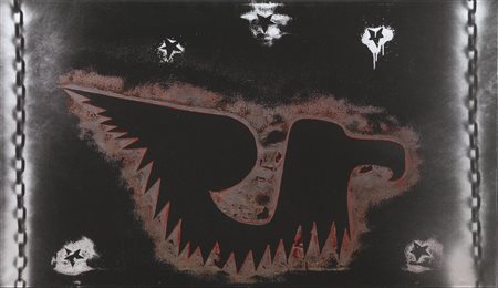 Franco Angeli(Roma 1935 - 1988)AQUILA ROMANA (NEGATIVO)smalto su tela, cm...