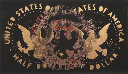 Franco Angeli&nbsp; (Roma 1935 - 1988)&nbsp; HALF DOLLAR (NEGATIVO)&nbsp;...