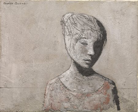 Xavier Bueno(Vera De Bidasoa 1915 - Fiesole 1979)RITRATTO FEMMINILEolio...